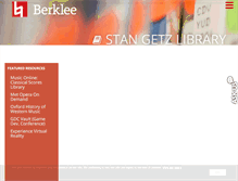 Tablet Screenshot of library.berklee.edu